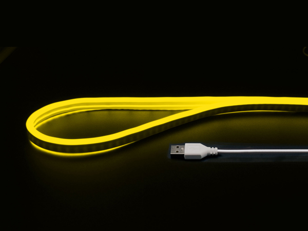 USBネオンチューブライト 2m イエロー
