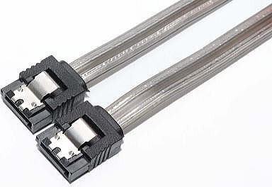 Bullet シリアルATA3ケーブル ラッチ付 50cm グラファイト ストレートタイプ