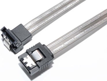 Bullet シリアルATA3ケーブル 片下L型 ラッチ付 70cm グラファイト ストレートタイプ