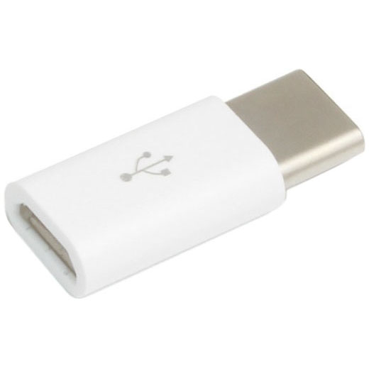 microUSB→TypeC変換コネクター（ホワイト）
