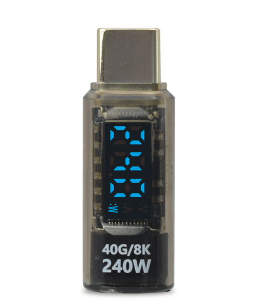 USB4対応 TYPE-C 電力ディスプレイ240W スケルトンブラック