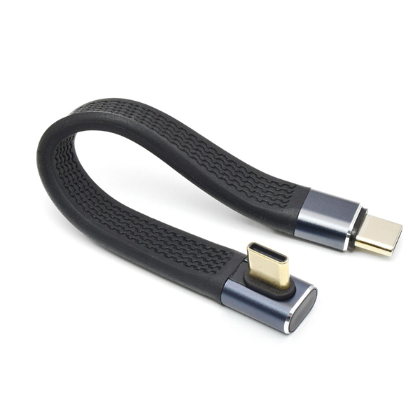 TYPE-C変換ショートケーブル 直角L型SLIM