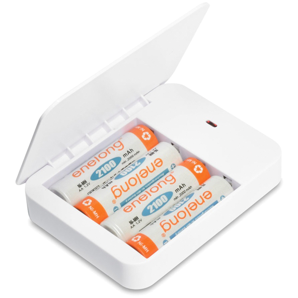 単3形電池を使えるUSB電池パック ホワイト