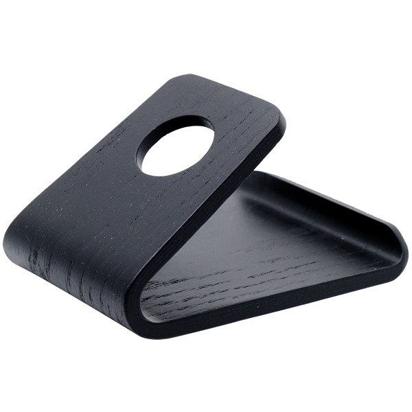 天然木 スマホスタンド ブラック