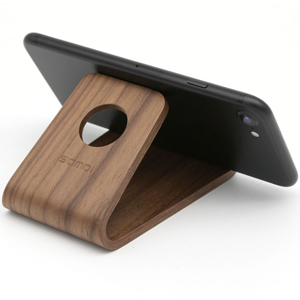 天然木 スマホスタンド ウォルナット
