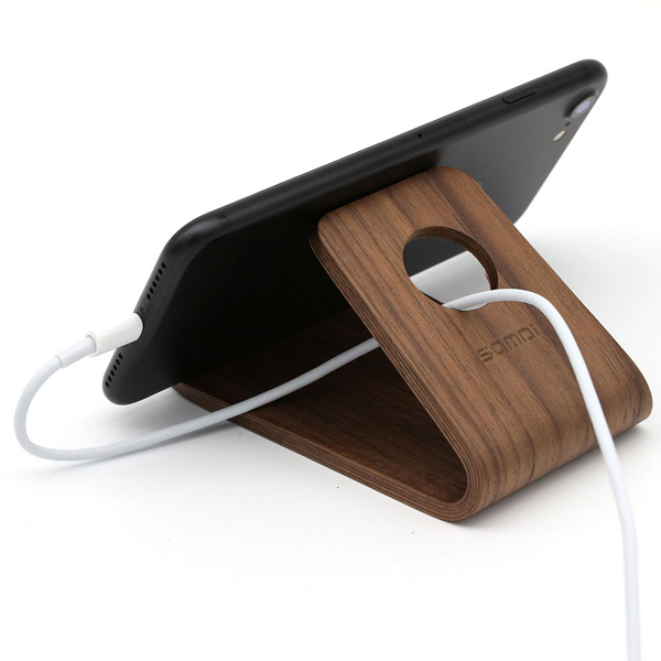 天然木 スマホスタンド ウォルナット