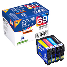 エプソン IC4CL69対応 ジットリサイクルインク 4色入り