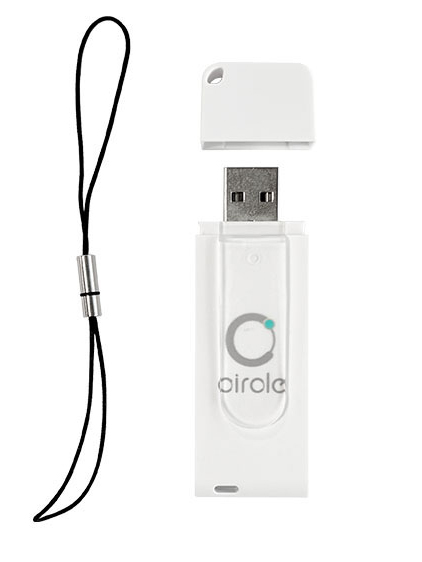 トークンサイズ非接触式ICカードリーダーライター：ストラップあり