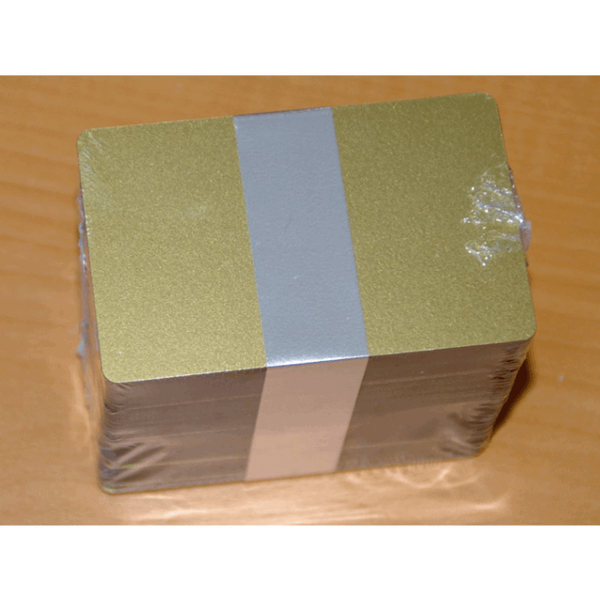 プラスチックカード(金メタリック) 100枚 0.76mm厚