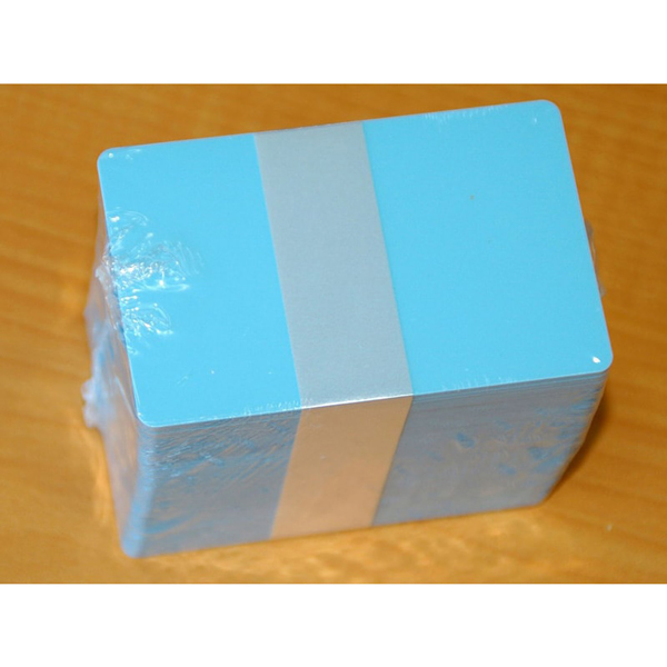 プラスチックカード(水色) 100枚 0.76mm厚