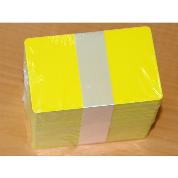 プラスチックカード(黄色) 100枚 0.76mm厚