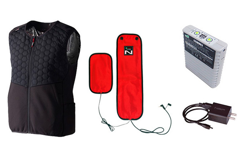 Nヒートベスト フルセット (キルト/ブラック/2L/発熱体×2)