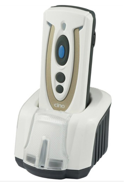 IP65準拠の防塵防滴性能ワイヤレスQRコードリーダー 充電クレードルセット