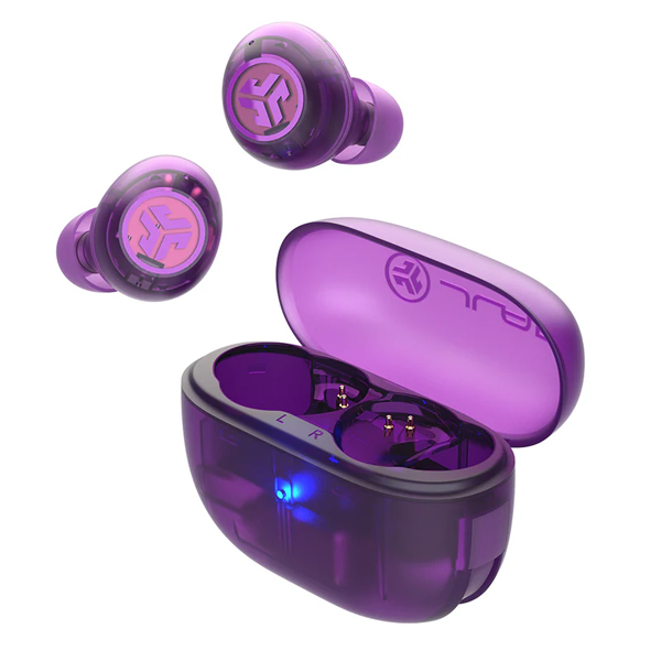 ワイヤレスイヤホン Go Pop ANC True Wireless Earbuds Clear Violet