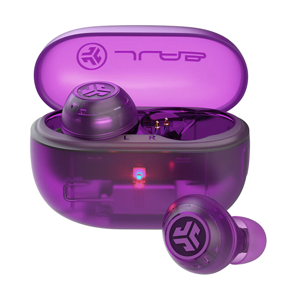 ワイヤレスイヤホン Go Pop ANC True Wireless Earbuds Clear Violet