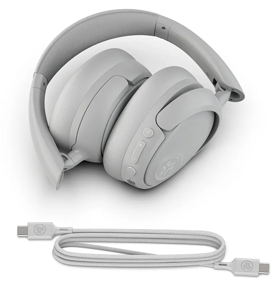 ワイヤレスヘッドホン JBuds Lux ANC Over-Ear Headphones Cloud White