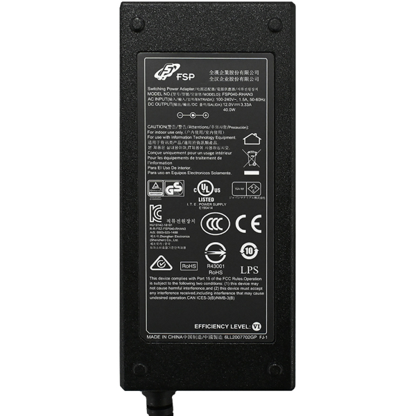 VNS GeoBox 12V 3.3A電源アダプター&コード
