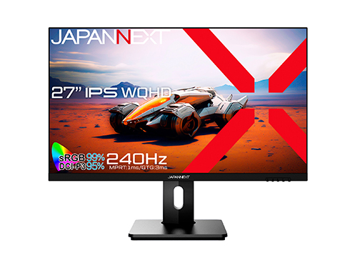ゲーミング液晶ディスプレイ 27型/2560×1440/DP×2、HDMI×2/ブラック/スピーカー有/2年保証