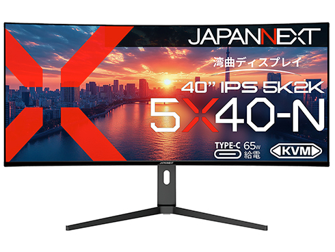 液晶ディスプレイ 40型/5120×2160/DP×1、HDMI×1、USB-C×1/ブラック/スピーカー有/2年保証