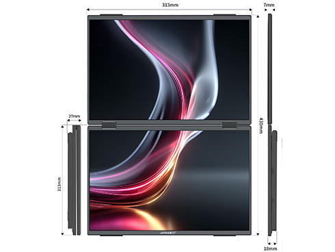 液晶ディスプレイ 14型/1920×1200/miniHDMI×2、USB-C×3/ブラック/スピーカー有/2年保証