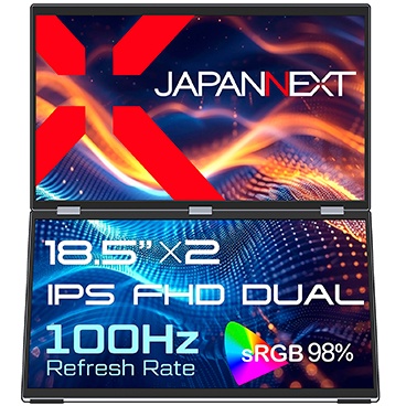 モバイルディスプレイ 18.5型/1920×1080/Mini-HDMI×2、USB Type-C×3/シルバー/スピーカー：あり/2年保証