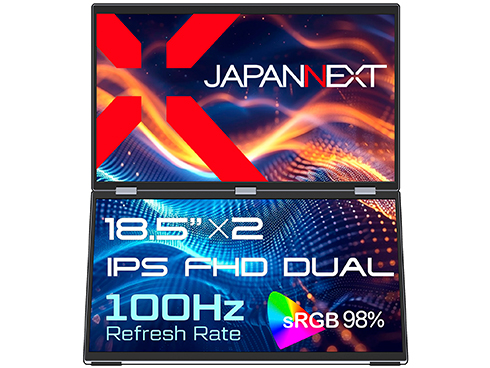 モバイルディスプレイ 18.5型/1920×1080/Mini-HDMI×2、USB Type-C×3/シルバー/スピーカー：あり/2年保証