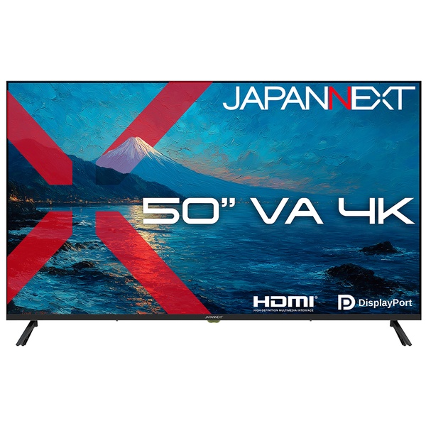 液晶ディスプレイ 50型/3840×2160/HDMI×2、DP×2/ブラック/スピーカー有/2年保証