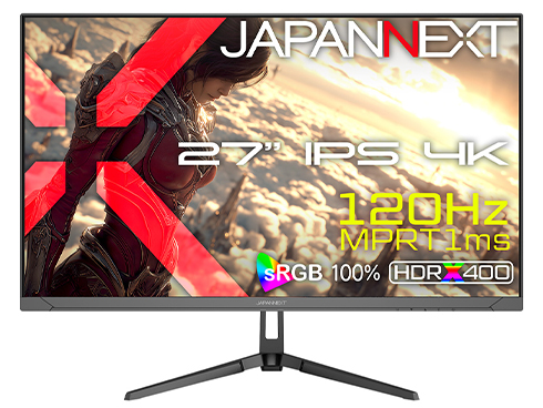 ゲーミング液晶ディスプレイ 27型/3840×2160/HDMI×2、DP×2/ブラック/スピーカー有/2年保証