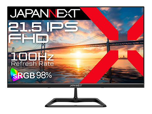 液晶ディスプレイ 21.5型/1920×1080/HDMI×1/ブラック/スピーカー有/2年保証