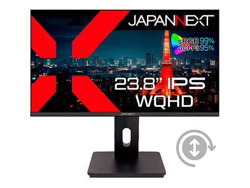 液晶ディスプレイ 23.8型/2560×1440/DP、HDMI、DVI×1/ブラック/スピーカー無/2年保証