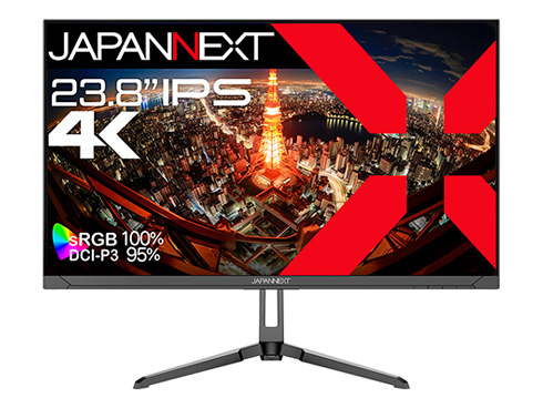 液晶ディスプレイ 23.8型/3840×2160/HDMI×2、DP×2/ブラック/スピーカー有/2年保証