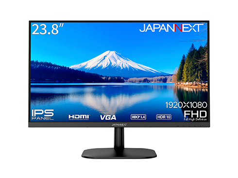 液晶ディスプレイ 23.8型/1920×1080/HDMI×1、VGA×1/ブラック/スピーカー有/2年保証