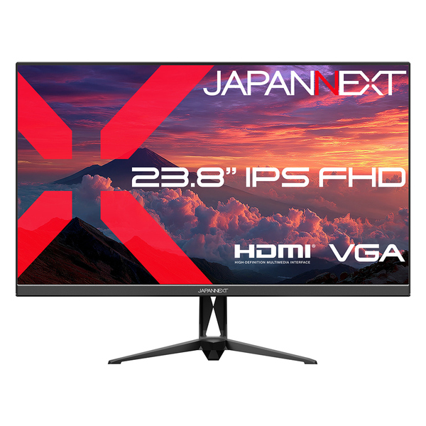 液晶ディスプレイ 23.8型/1920×1080/HDMI×1、VGA×1/ブラック/スピーカー有/2年保証