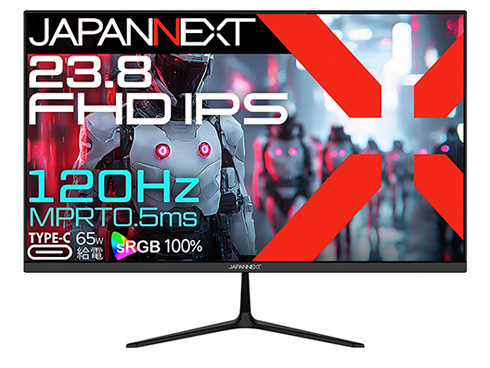 ゲーミング液晶ディスプレイ 23.8型/1920×1080/HDMI×1、DP×1、USB Type-C×1/ブラック/スピーカー有/2年保証