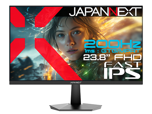 ゲーミング液晶ディスプレイ 23.8型/1920×1080/HDMI×2、DP/ブラック/スピーカー有/2年保証