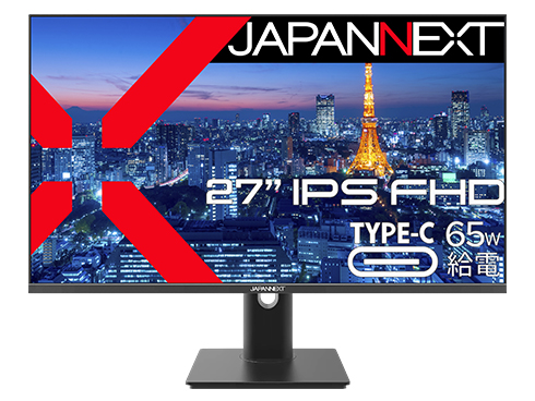 液晶ディスプレイ 27型/1920×1080/HDMI×1、DP×1、USB-C×1/ブラック/スピーカー有/2年保証
