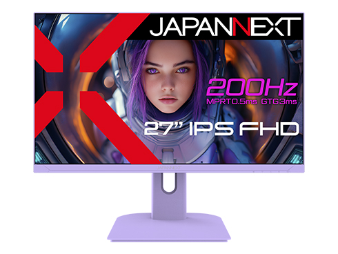 ゲーミング液晶ディスプレイ 27型/1920×1080/HDMI×2、DP×1/パープル/スピーカー有/2年保証