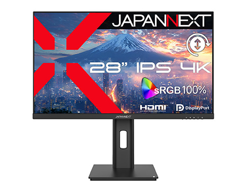 液晶ディスプレイ 28型/3840×2160/HDMI×2、DP×2/ブラック/スピーカー無/2年保証