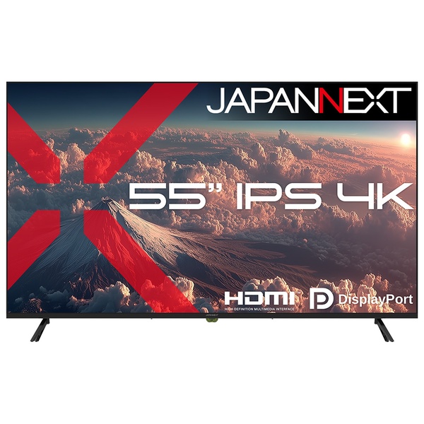 液晶ディスプレイ 55型/3840×2160/HDMI×2、DP×2/ブラック/スピーカー有/2年保証