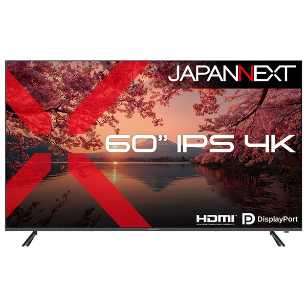 液晶ディスプレイ 60型/3840×2160/HDMI×2、DP×2/ブラック/スピーカー有/2年保証