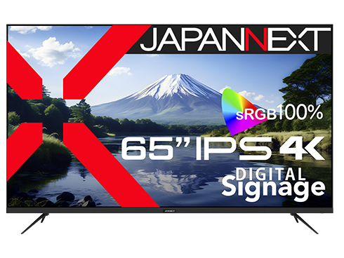 液晶ディスプレイ 65型/3840×2160/HDMI×3、USB×1/ブラック/スピーカー有/2年保証