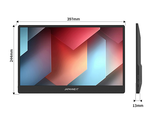 液晶ディスプレイ 17.3型/3840×2160/miniHDMI×1、USB-C×2/ブラック/スピーカー有/2年保証
