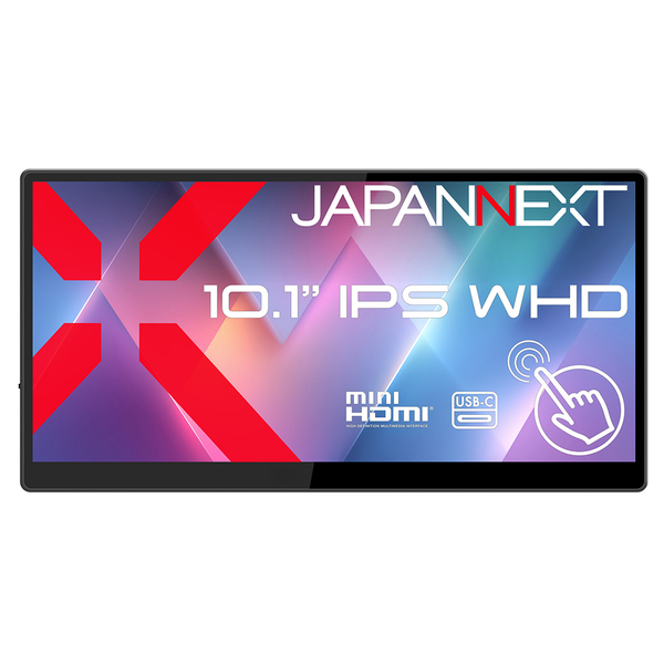 タッチパネル液晶ディスプレイ 10.1型/1540×720/miniHDMI×1、USB-C×1/ブラック/スピーカー有/2年保証