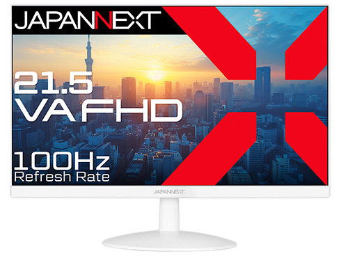 液晶ディスプレイ 21.5型/1920×1080/HDMI×1、VGA×1/ホワイト/スピーカー有/2年保証
