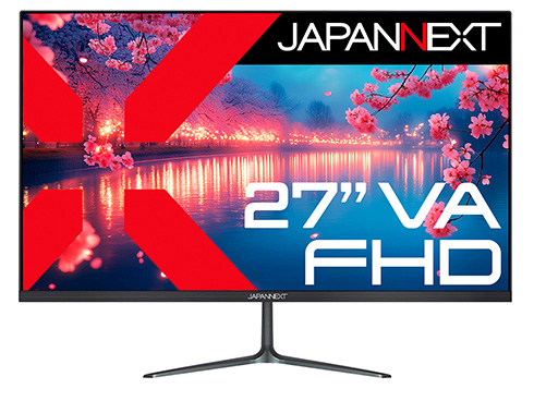 液晶ディスプレイ 27型/1920×1080/HDMI×1、VGA×1/ブラック/スピーカー有/2年保証
