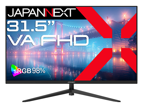 液晶ディスプレイ 31.5型/1920×1080/HDMI×1、VGA×1/ブラック/スピーカー無/2年保証
