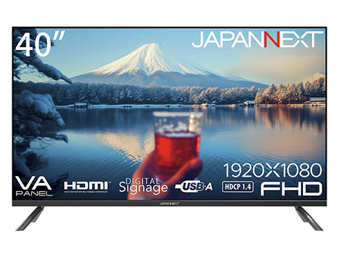 液晶ディスプレイ 40型/1920×1080/HDMI×2、USB×2/ブラック/スピーカー有/2年保証