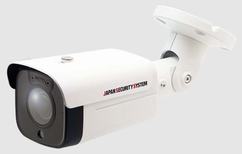 5年保証-8メガピクセル屋外IRバレット型ネットワークカメラ（オーディオ入出力あり）