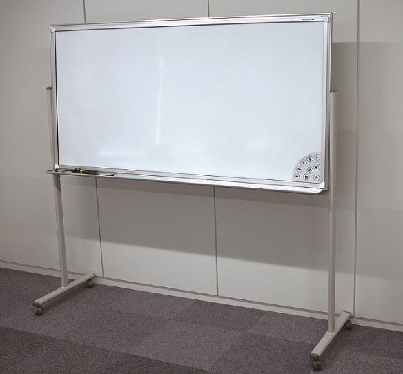 白板家ホワイトボード・スタンドセット 76インチフレーム シルバー