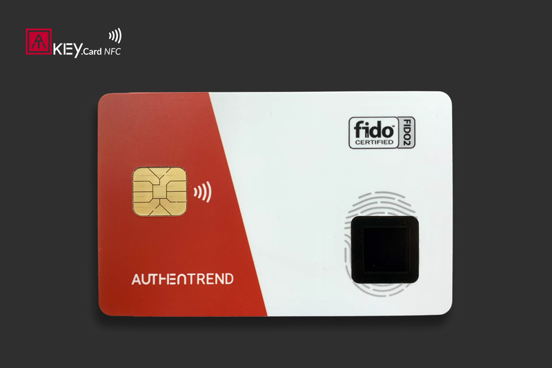 指紋認証カード ATKey.Card NFC(CTAP2.1)